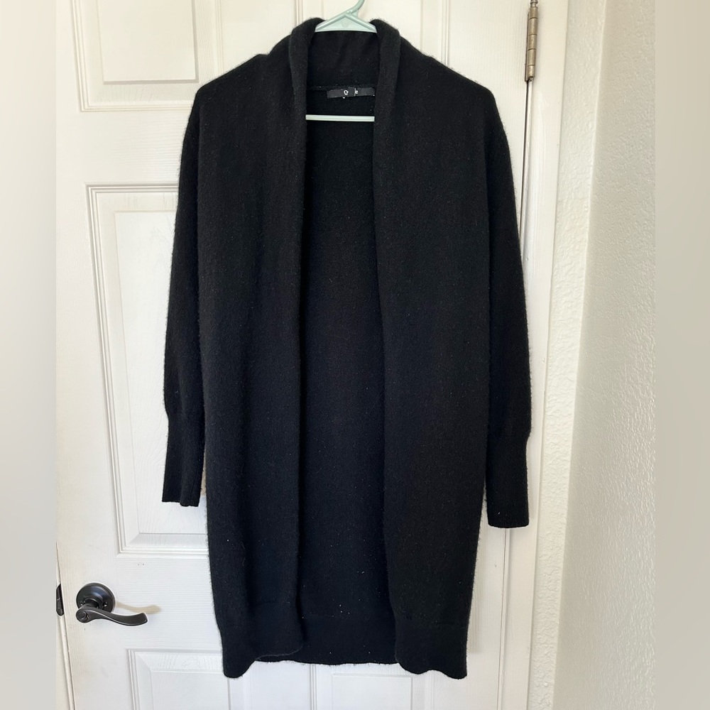 Quince cashmere duster cardigan black size small - Picture 3 of 3